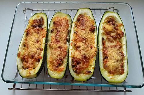 Courgettes au four